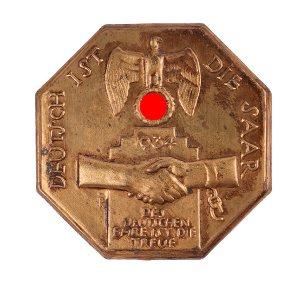 NSDAP Abzeichen Deutsch ist die Saar 1934