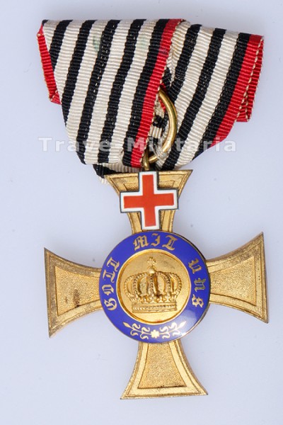 Königlicher Kronenorden 4. Klasse mit Genfer Kreuz (1872-1874)