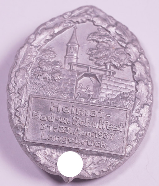 Heimat-Bad.-u. Schulfest 1937 Langebrück Veranstaltungsabzeichen