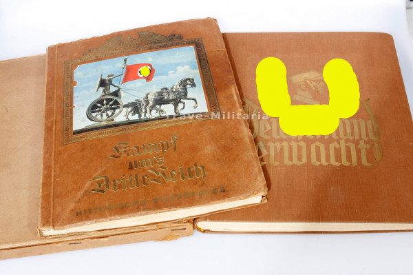 2 Sammelbilderalbum Deutschland erwacht und Kampf ums Dritte Reich