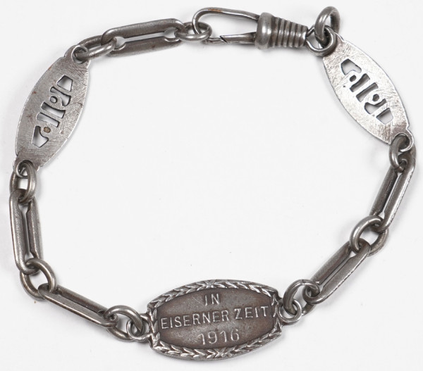 Uhrenkette "In Eiserner Zeit 1916"