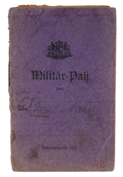 Militärpass Nahr u.a. 7R.I.R.