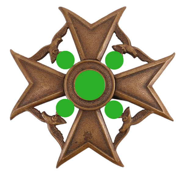 Spanienkreuz in Bronze