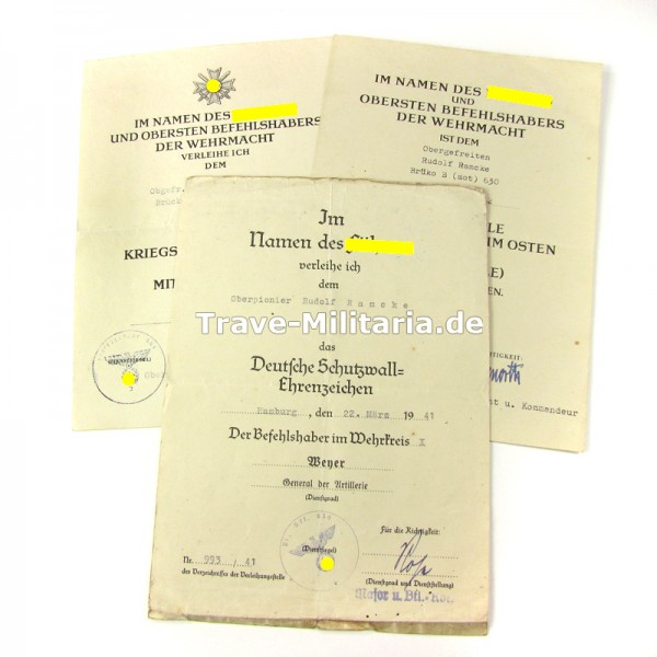 3 Urkunden Brüko B (mot) 630