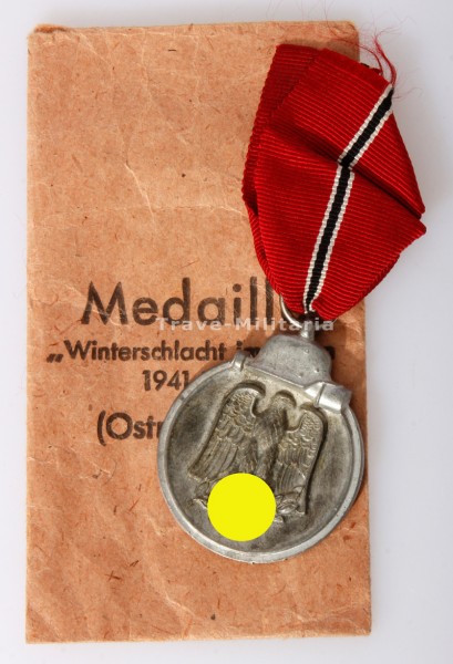 Medaille Winterschlacht im Osten 1941/42 mit Tüte