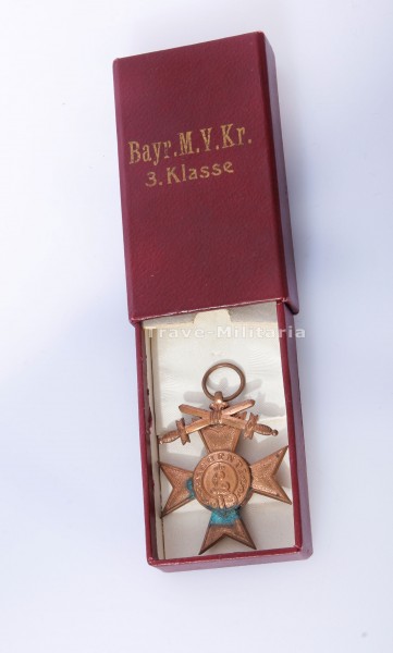 Bayern - Militärverdienstkreuz 3.Klasse mit Schwertern im Etui