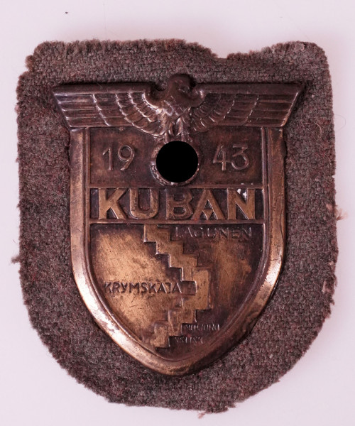 Kubanschild auf Heeresstoff