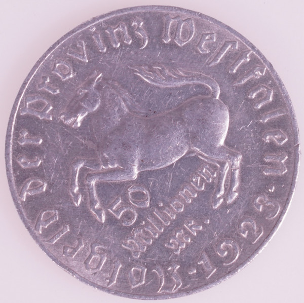 Notgeld der Provinz Westfalen 1923, 50 Millionen Mark