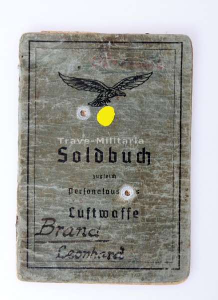 Soldbuch Luftwaffe Brand