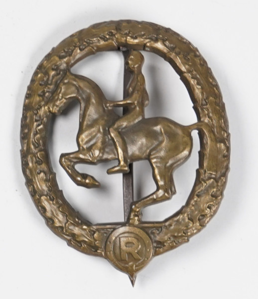 Deutsches Reiterabzeichen in Bronze 1930
