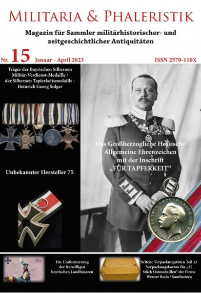 Militaria und Phaleristik Zeitschrift - Nr. 15