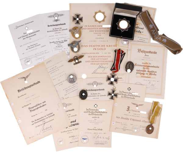 Ritterkreuznachlass Franz Oswald Hauptmann Schlachtgeschwader 9