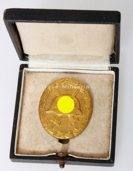 Verwundetenabzeichen in Gold 1939 im Etui