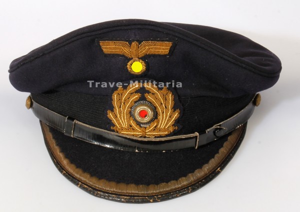 Schirmmütze der Kriegsmarine für einen Leutnant zu See bis Kapitänleutnant