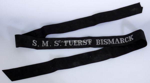 Kaiserliche Marine Mützenband "S.M.S. Fuerst Bismarck"