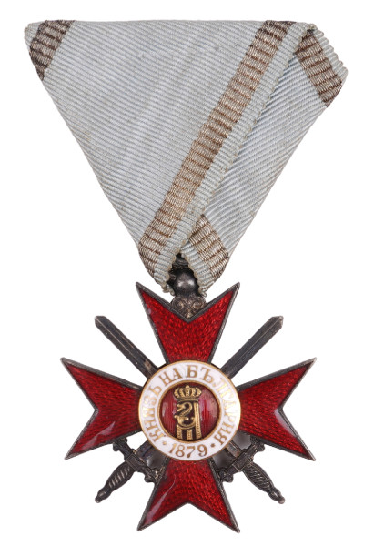 Bulgarien Königreich Orden für Tapferkeit 4. Klasse mit Schwertern 1941