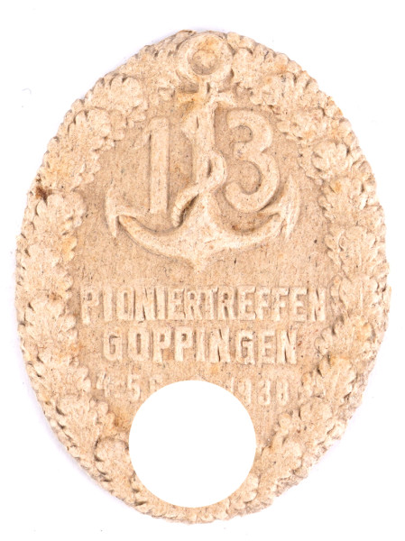 Pioniertreffen 13 Göppingen 1938 Veranstaltungsabzeichen Veranstaltungsabzeichen