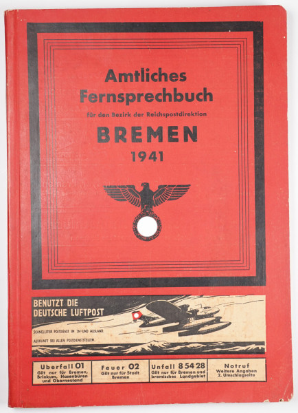 Amtliches Fernsprechbuch Bremen 1941