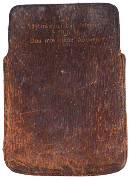 Brieftasche "Den heimkehrenden Helden 1915 Das rote Kreuz Aachen"