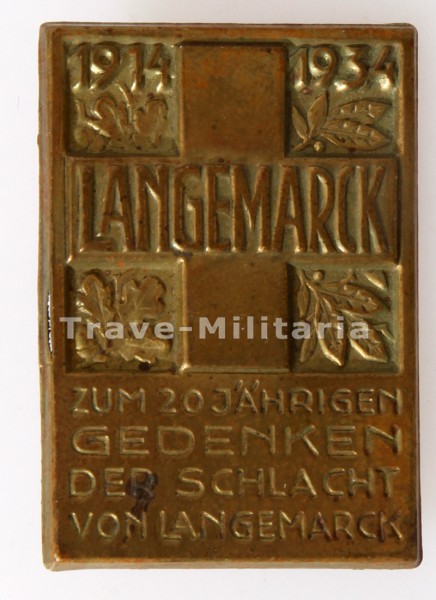 Zum 20 Jährigen Gedenken der Schlacht von Langemark 1914-1934