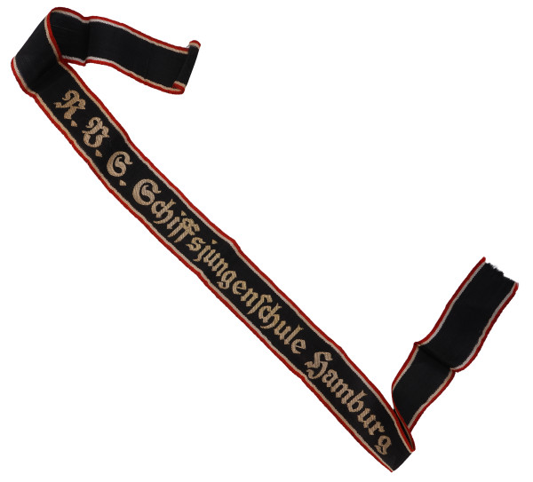 Handelsmarine Mützenband "R.V.S. Schiffsjungenschule Hamburg"