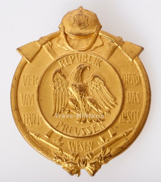 Erinnerungszeichen für Verdienste um das Feuerlöschwesen Republik Preussen 1925