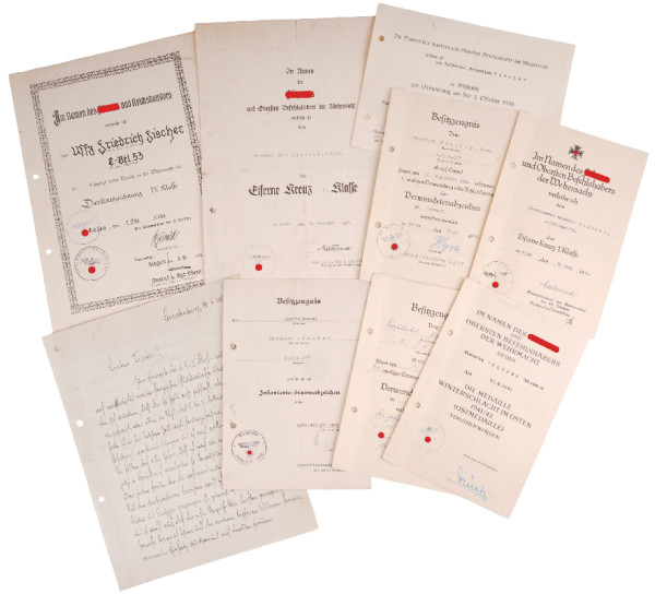 Urkundengruppe Fischer I.R.227 / Stalingrad