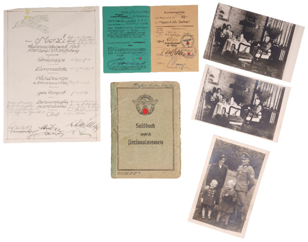Papiere Major der Schutzpolizei Deiker Bandenkampf