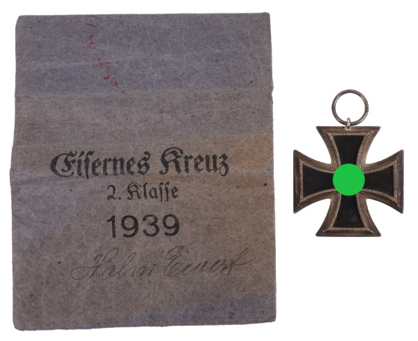Eisernes Kreuz 2. Klasse 1939 mit Tüte