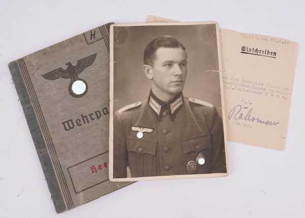Wehrpass Hahn Infanterie-Regiment 163 gefallen 1943