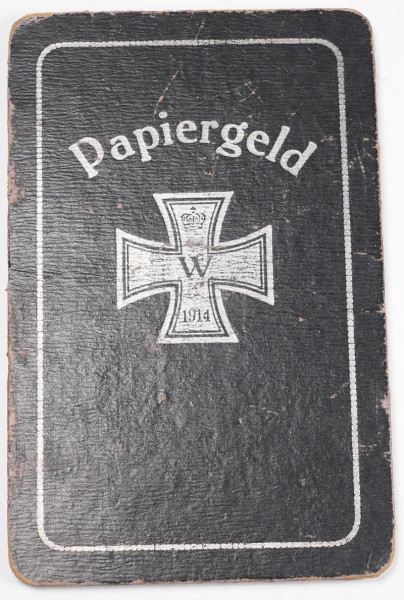 Papiergeld Papp-Portemonnaie 1.Weltkrieg