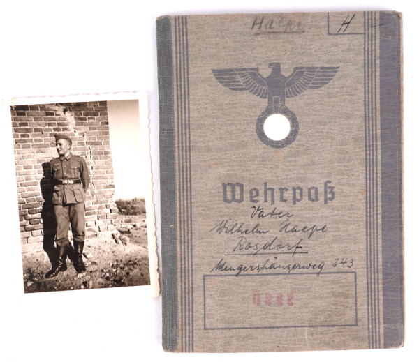 Wehrpaß Haepe G.R. 467 gefallen 1943
