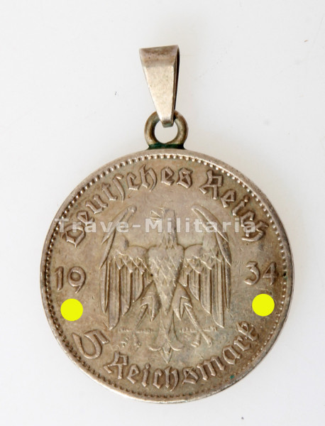Kettenanhänger 5 Reichsmark 1934