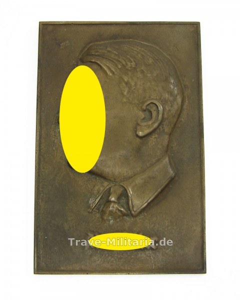 Bronze Tafel Adolf Hitler