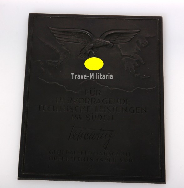 Ehrenplakette für hervorragende technische Leistungen im Süden