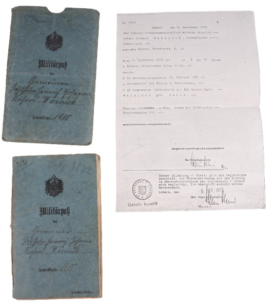 Militärpass Warnick F. A. R. 45