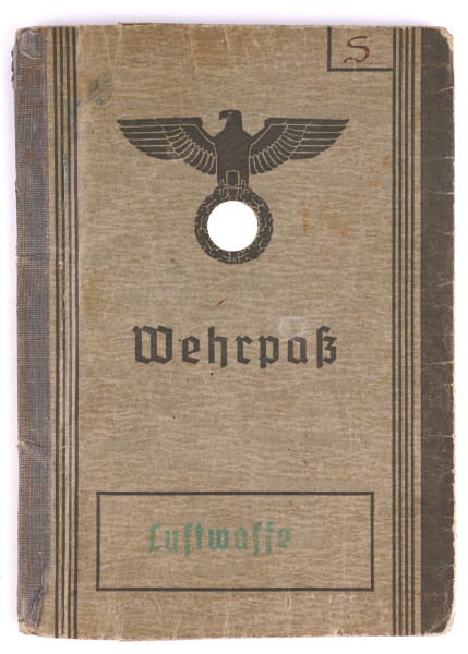 Wehrpaß Swoboda schw. Flakabt. 389, 476, 445 u. 404