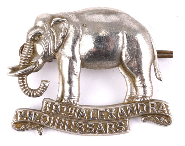 Groß Britannien Mützenabzeichen"19th. (Alexandra P.W.O) Hussars"
