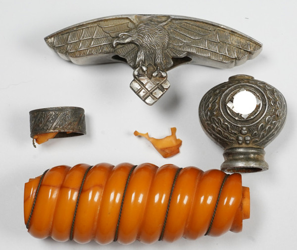 Luftwaffe 3 beschädigte Teile Offiziersdolch