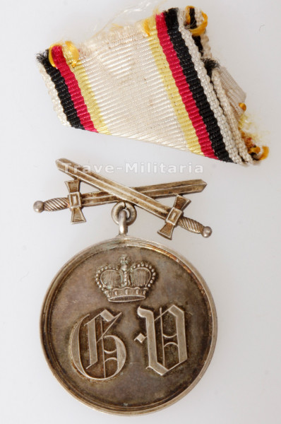 Waldeck-Pyrmont Silberne Verdienstmedaille mit Schwertern