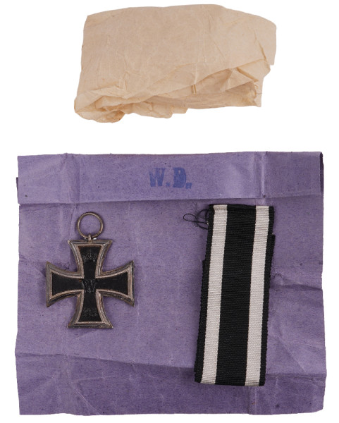 Eisernes Kreuz 2. Klasse 1914 im Papierumschlag