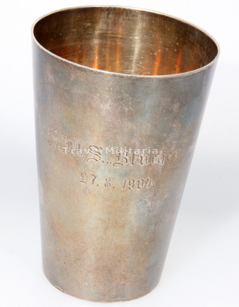 Rervistika Silberbecher ,,S.M.S. Blücher 27.3.1904