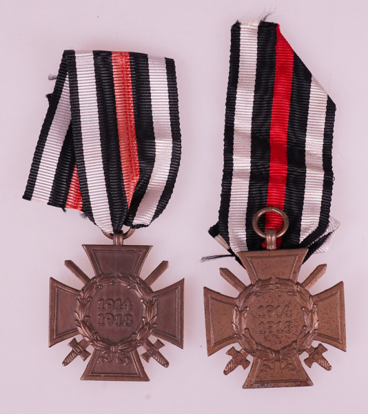 2x Ehrenkreuz für Frontkämpfer