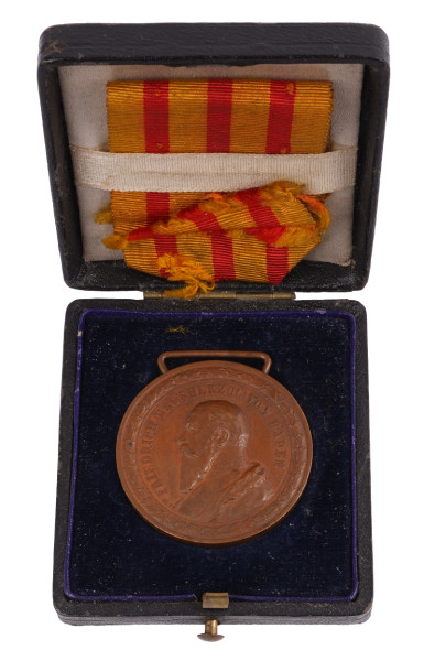Baden Medaille für Arbeiter und Dienstboten 1895 im Etui