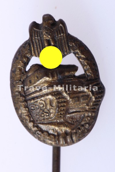 Miniatur zum Panzerkampfabzeichen Bronze 17mm