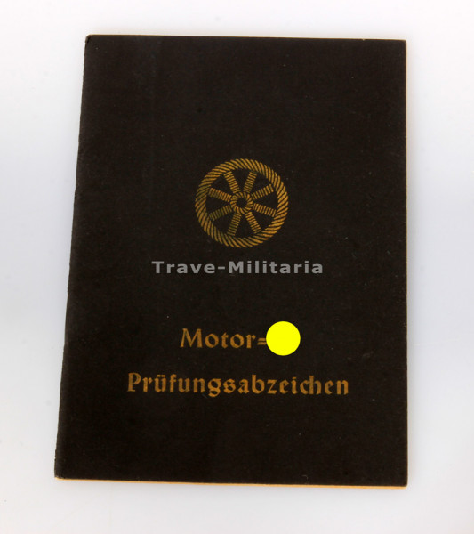 Motor-HJ Prüfungsabzeichen-Heft Gebiet Thüringen
