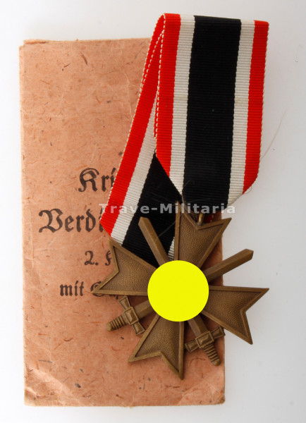 Kriegsverdienstkreuz 2. Klasse mit Schwertern mit Tüte