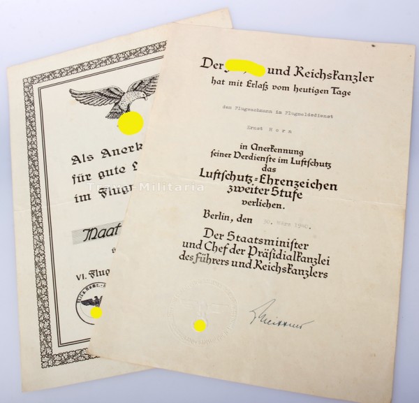 Urkundengruppe Horn Flugmeldedienst