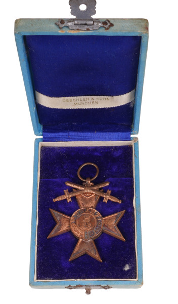 Bayern Militärverdienstkreuz 3. Klasse mit Schwertern im Etui