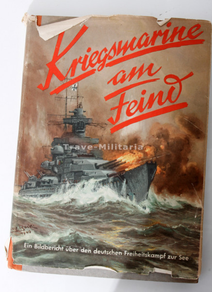 Kriegsmarine am Feind mit Widmung